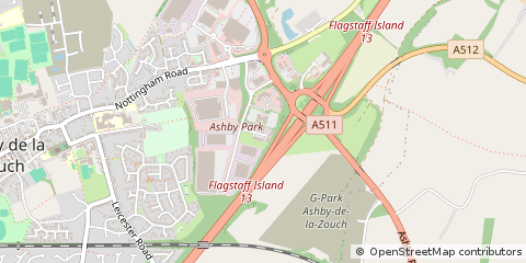 Map of Ashby DE LA Zouch, Leicestershire