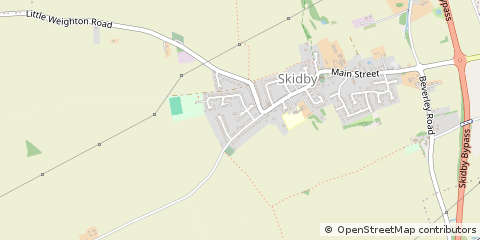 Map of Cottingham, East Yorkshire