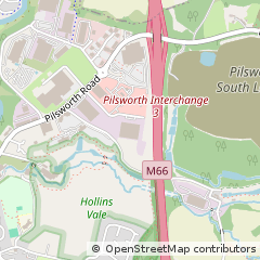 Map of Bury, Lancashire
