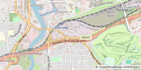 Map of Stockton-on-Tees