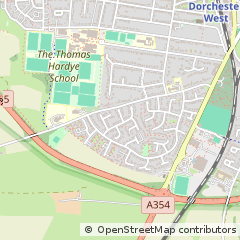 Map of Dorchester, Dorset