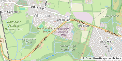 Map of Romsey, Hampshire