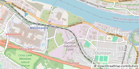 Map of Gateshead