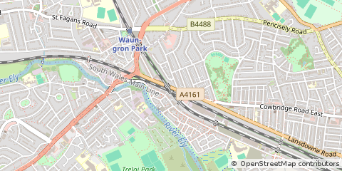 Map of Cardiff