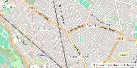 Map of Cardiff