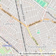 Map of Cardiff