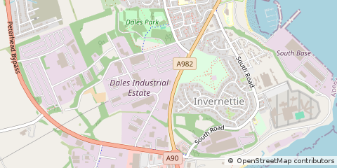 Map of Peterhead, Aberdeenshire,