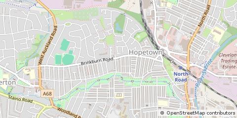 Map of Darlington
