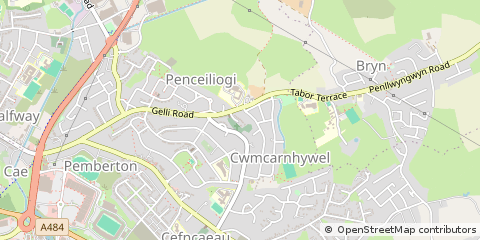 Map of Llanelli, Dyfed