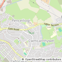 Map of Llanelli, Dyfed