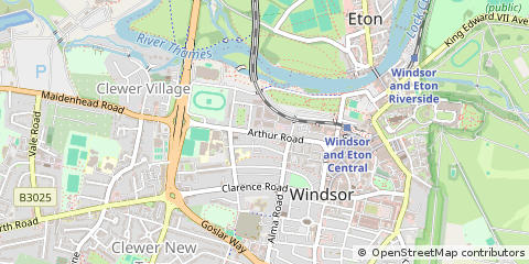 Map of Windsor, Berkshire