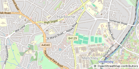 Map of Birmingham, West Midlands