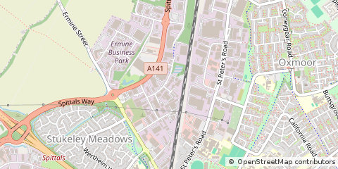 Map of Huntingdon, Cambridgeshire