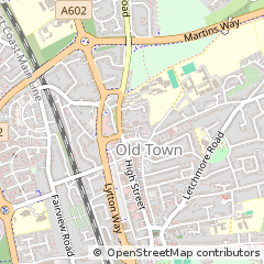 Map of Stevenage, Hertfordshire
