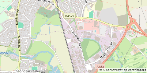 Map of Oswestry, Shropshire
