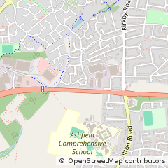Map of Sutton-in-Ashfield
