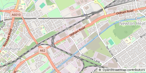 Map of Newton Heath, Manchester