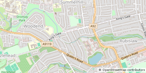 Map of Aberdeen