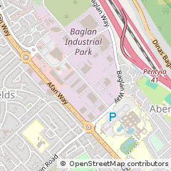 Map of Port Talbot, West Glamorgan