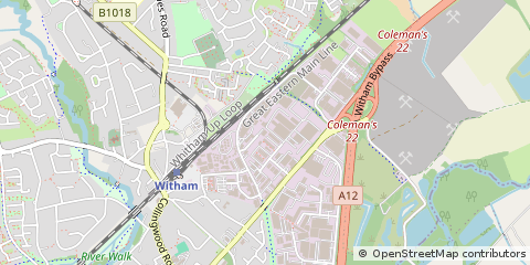 Map of Witham
