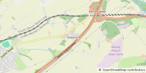 Map of South Brent