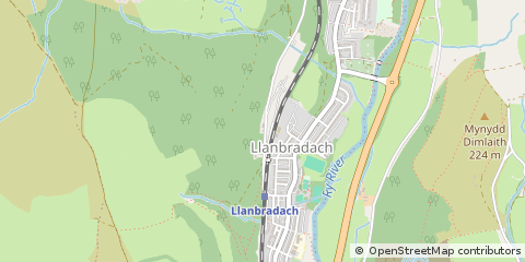 Map of Caerphilly