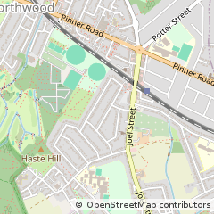 Map of Northwood Hills, Middlesex
