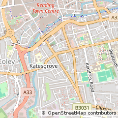 Map of Reading, Berkshire