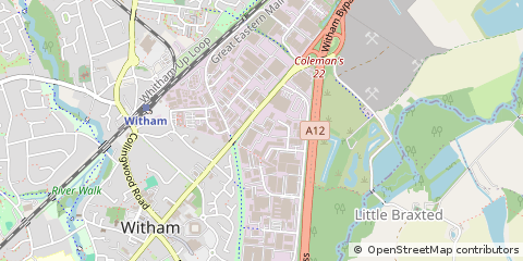 Map of Witham