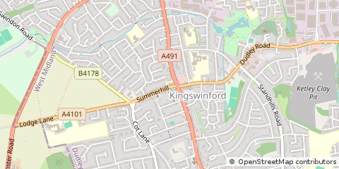 Map of Kingswinford, West Midlands