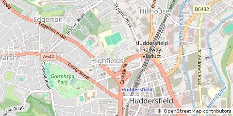 Map of Huddersfield
