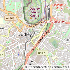 Map of Dudley, West Midlands