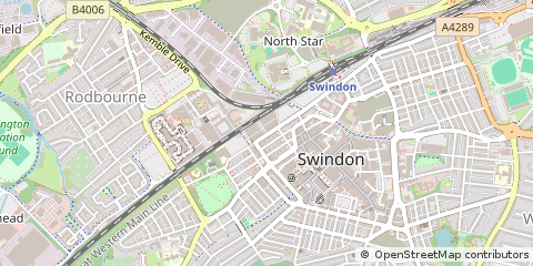 Map of Swindon