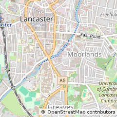 Map of Lancaster, Lancashire