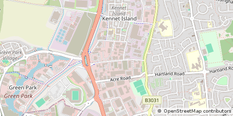 Map of Reading, Berkshire