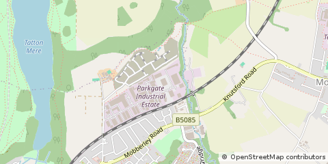 Map of Knutsford, Cheshire