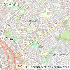 Map of Nottingham, Nottinghamshire