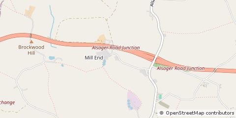 Map of Audley, Staffordshire