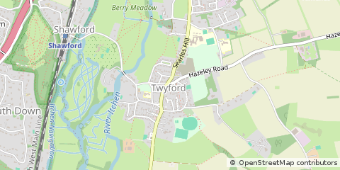 Map of Twyford, Hampshire