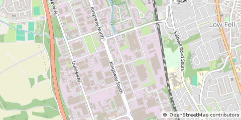 Map of Gateshead, Tyne and Wear
