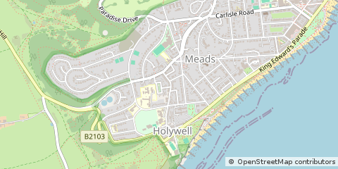 Map of Eastbourne, East Sussex