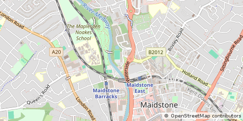 Map of Maidstone, Kent