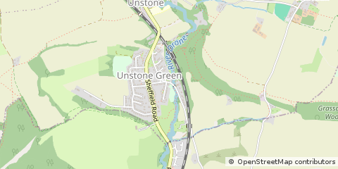 Map of Dronfield, Derbyshire