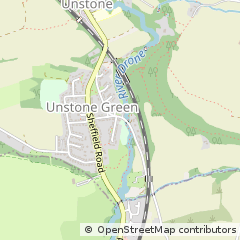 Map of Dronfield, Derbyshire