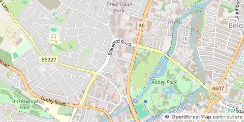 Map of Leicester, Leicestershire