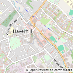 Map of Haverhill, Suffolk