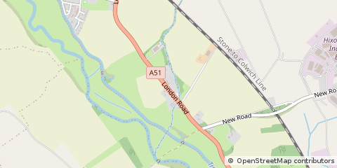 Map of Stafford, Staffordshire