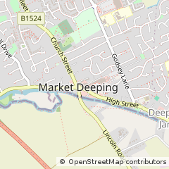 Map of Market Deeping, Peterborough, Cambridgeshire