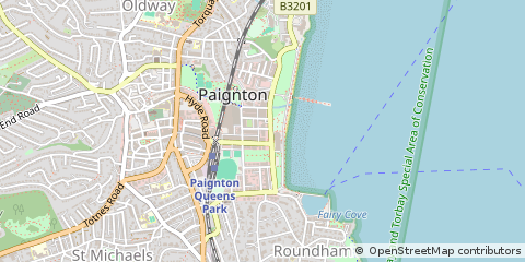 Map of Paignton, Devon
