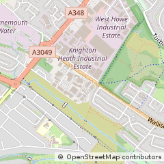Map of 551/553 Wallisdown Road, Poole